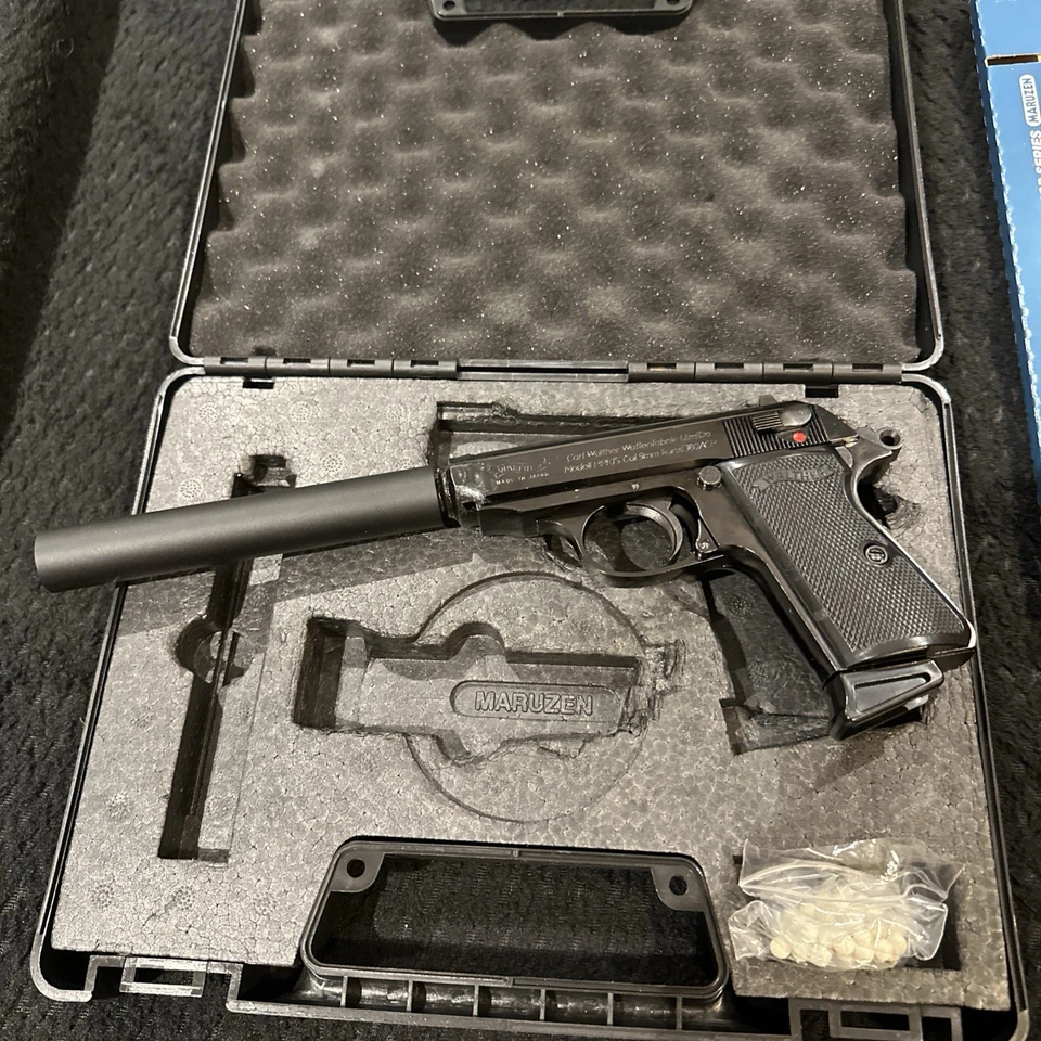Kit Espía Airsoft John Wick James Bond Película Paquete Completo Metal GBB Walther PPK/S Foto 3 de 4