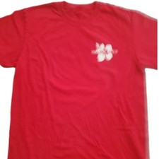 Trader Joe's Crew T-Shirt, 100 Cotton, Red, Unisex Size M