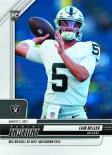2025 Panini Instant NFL Cam Miller ROOKIE CARD 1/179 SP Las Vegas Raiders #6 RC