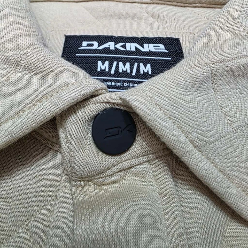 Chaqueta Camisa Acolchada Dakine Beige Tostado Cazadora Para Hombre Talla M Bolsillos con Botones a Presión Foto 4 de 4