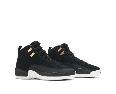 Air Jordan 12 Reverse Taxi Tennis Shoes L, Youth Size 7 Youth