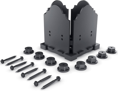 #ad Ozco Laredo Sunset 6X6 Post Base Kit Includes Decorative Plates Hex Cap Nuts $133.66