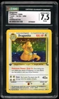 Pokémon Dragonite 1999 Fossil - 1st Ed. 4/62 Additional Ink Holo CGC 7.5 *ERROR*