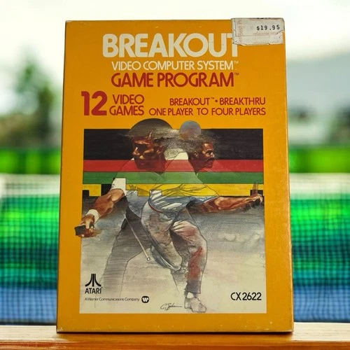 Breakout Atari 2600 1978 CX2622 Complete CIB Box Retro Vintage 12 Video game