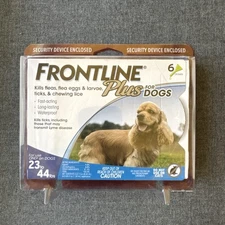 frontline plus flea & tick treatment for dogs 23 - 44 lbs. 6 doses