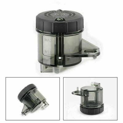 Moto Black Front Brake Clutch Master Cylinder Fluid Reservoir Oil Tank Cup New