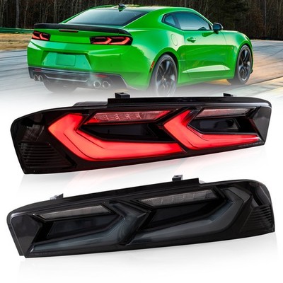 VLAND Getönte LED Rückleuchten für Chevrolet Camaro 2016-18 Blinker 1 Paar L+R