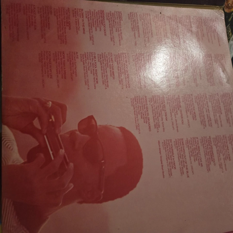 STEVIE WONDER Looking Back LTD ED TRIPLE LP Foldout 33rpm 12" CANADA 1977 VG+/EX - Image 3 of 3