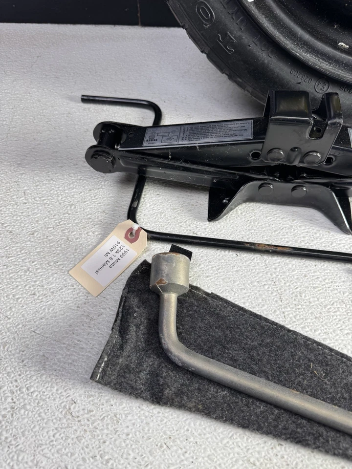 1999-2005 Mazda Miata Spare Tire Wheel Donut 115/70/14 & Jack Tool Wrench Set - Image 2 of 4