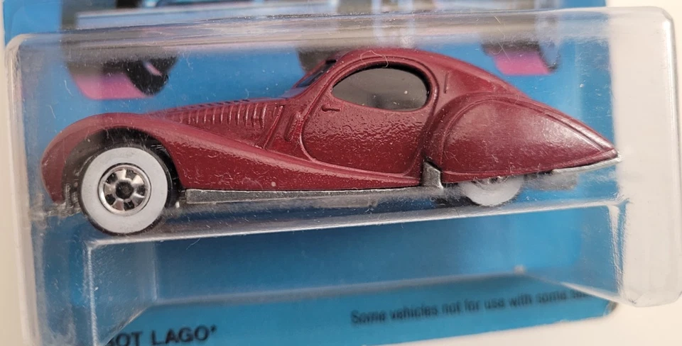 Hot Wheels 1988 Classics # 27 Talbot Lago Burgundy Unpunched card # 4741 - Image 2 of 3