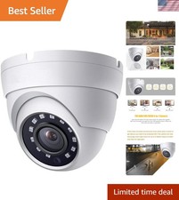 Weatherproof 2MP Dome Camera - 1080P Night Vision for All Weather Conditions