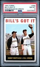 1964 Topps #268 Bill'S Got It D.Murtaugh/B.Virdon Pittsburgh Pirates PSA 8