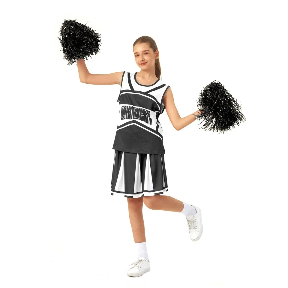 Traje de animadora para mujer, disfraz de animadora para regalo de cumpleaños Halloween... Foto 3 de 4