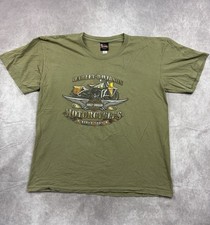 Harley Davidson Amsterdam Ohio T-Shirt Men's XL Motorcycle Biker USA Made 2XL