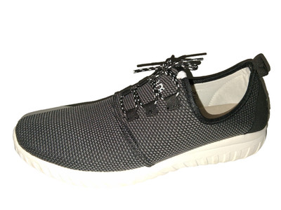 Hey Dude Shoes Mens Size 12 Renova Woven Carbon Gray Black Slip On