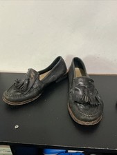 G.H. Bass Weejuns Black Leather Kiltie Tassel Loafers Women's Size 6
