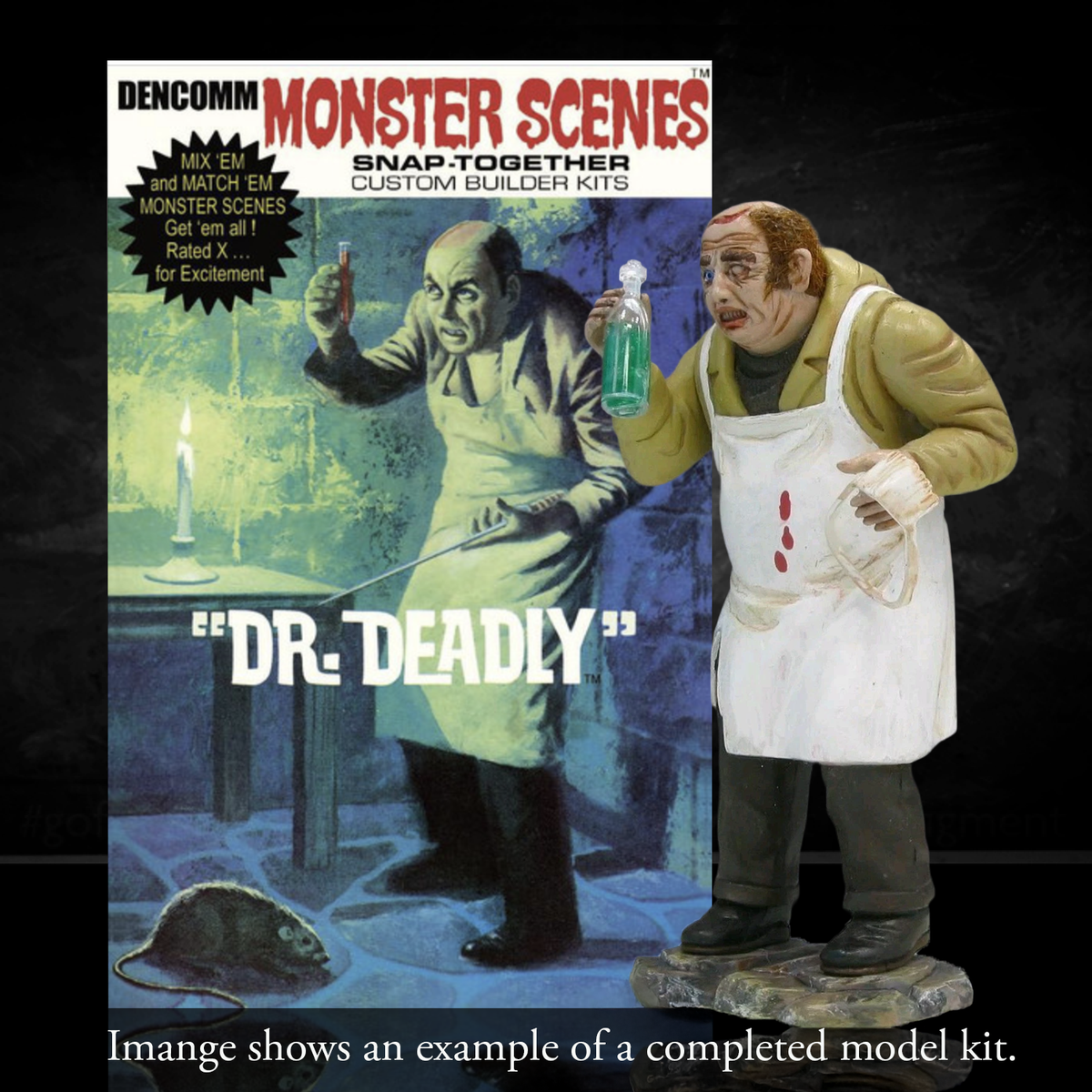 DENCOMM Monster Scenes Dr. Deadly Limited Edition Model Kit - 55th