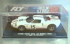 FLY SLOTWINGS FORD GT40 LE MANS 24H.1966 ELM05 GAUGEMASTER SLOTCAR 1:32 M/B/L.E.