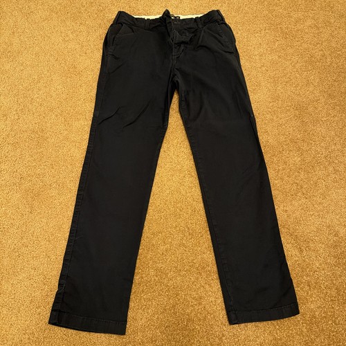 Hollister Epic Flex Slim Straight Chino Pants Blue Cotton 29x32