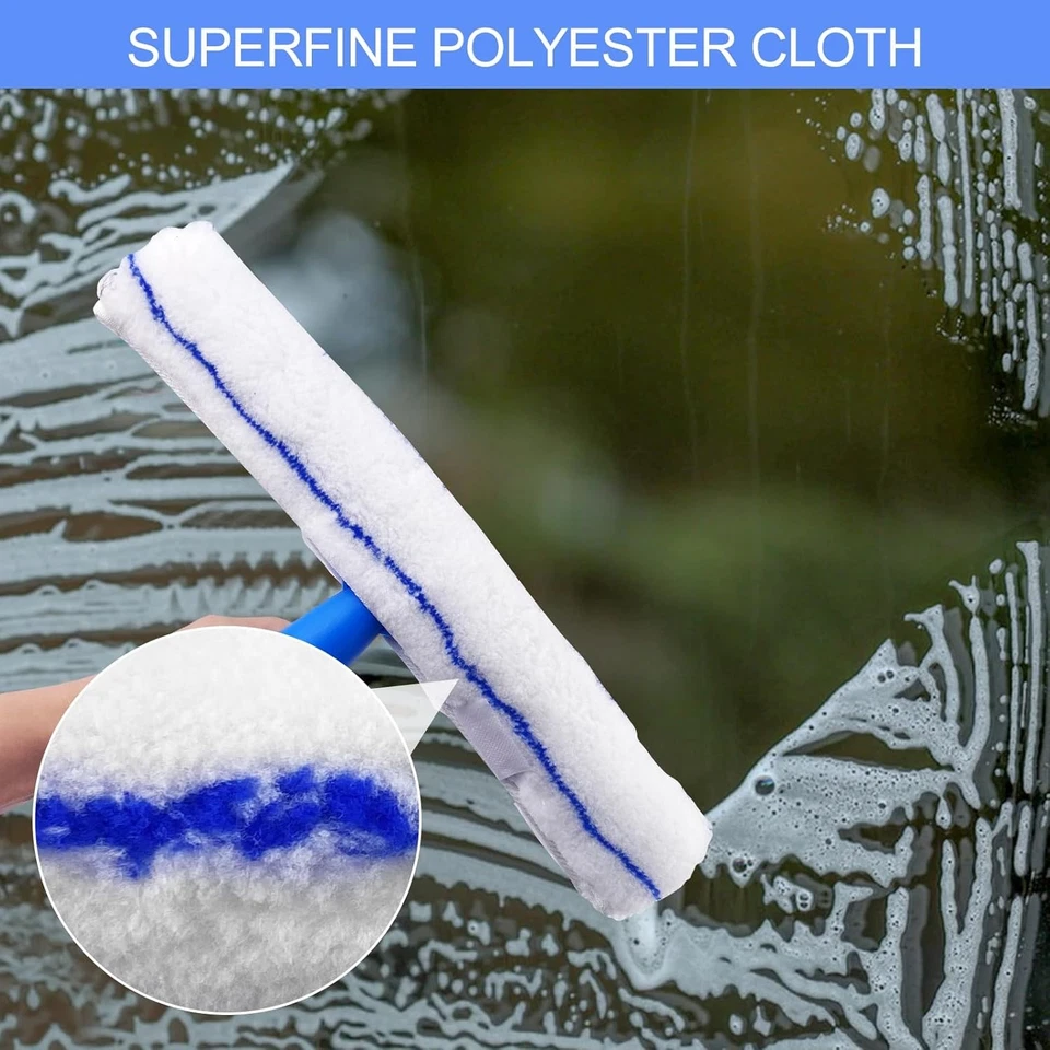 Fensterreinigungsset 2 in 1 Profi Abzieher 120cm Teleskopstiel Fensterputzer - Bild 2 von 4