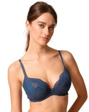 Image of Gossard Superboost Lace Bra Padded Plunge Underwired Elegant Lace Bras 7711
