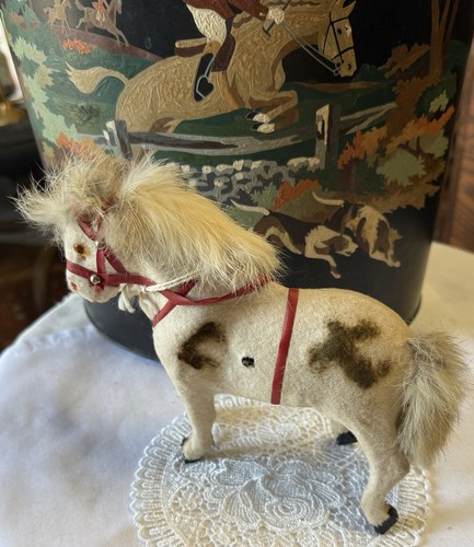 Vintage Windup Mohair Horse Glass Eyes Germany - Bild 6 von 11