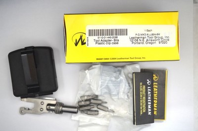 Leatherman Super Tool 200 Tool Adapter w 6 bits and case- new in box NIB #1448