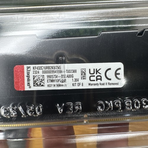 LOTE de kit de módulo de memoria Kingston FURY Renegade 3200MT/s (256GB) 8x32GB DDR4 - Imagen 6 de 7