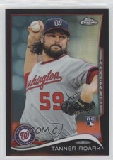2014 Topps Chrome Black Refractor 97/100 Tanner Roark #127 0a4v
