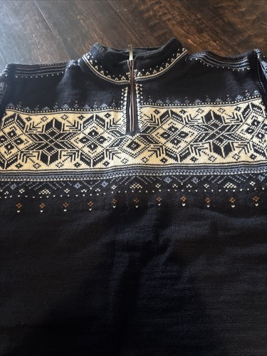 Maglione maglia uomo Dale Of Norway Blyfjell nuovo con etichetta M nero - Foto 4 di 6