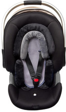 Infant Car Seat Head Support 3in1 Breathable Soft Insert Black Grey Toddler