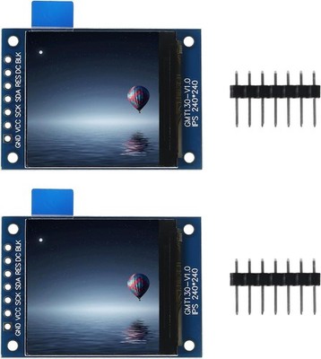 2pcs 1.3 Inch SPI TFT LCD Display Screen Module ST7789 240x240 3.3V 65K Full