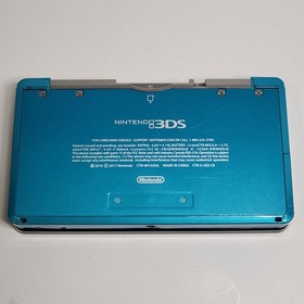 Nintendo 3DS Handheld Console - CTR-001 (USA) - Aqua Blue - w/ Charger & Case