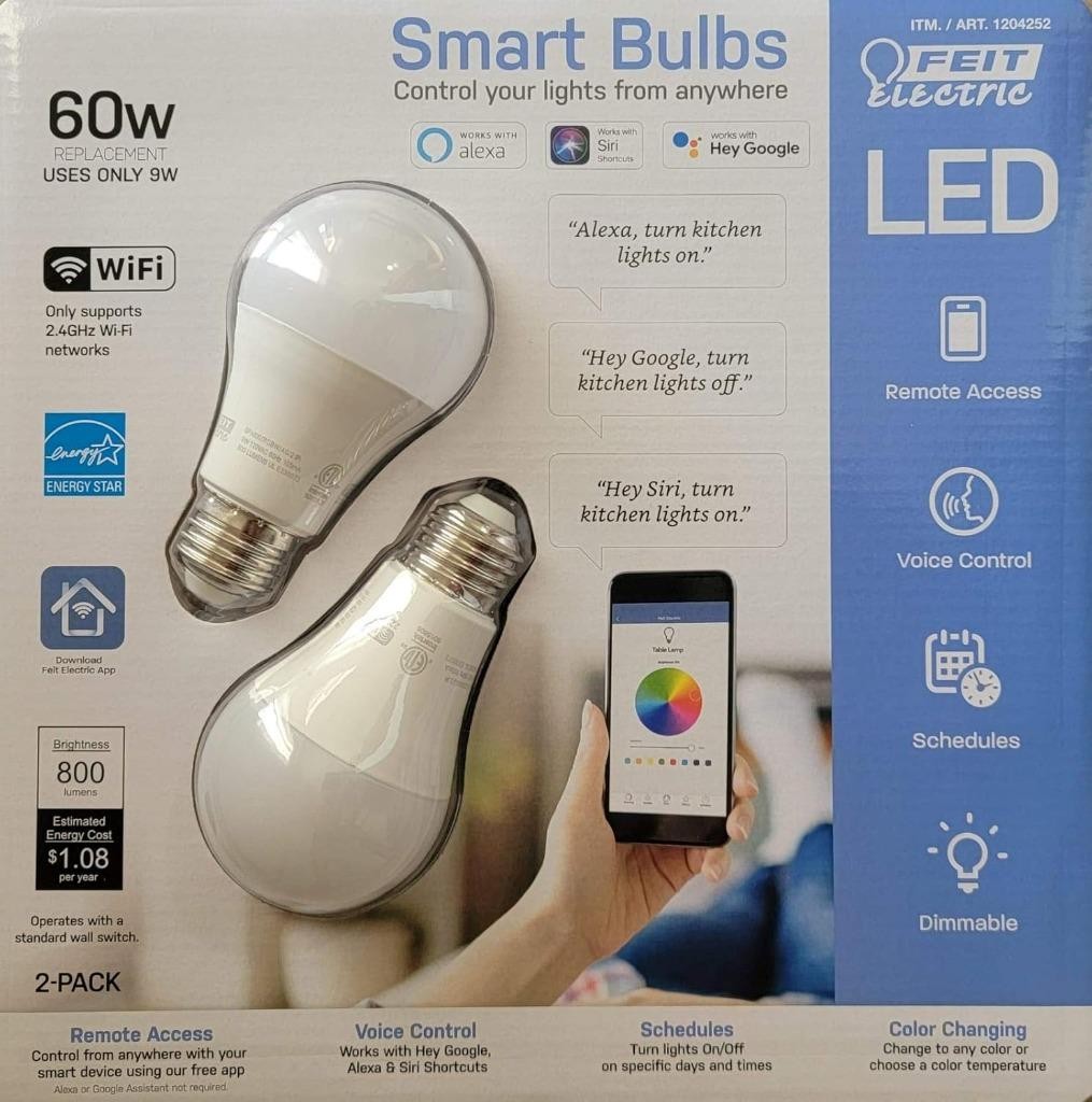 Led 9w (60w Replacement) Light Bulbs 2-pack