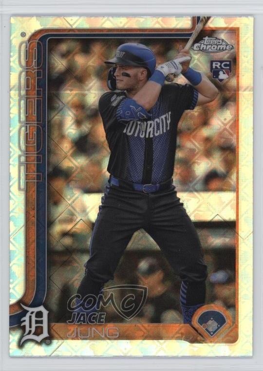 2025 Topps Chrome Logofractor Edition Jace Jung #225 0tu4