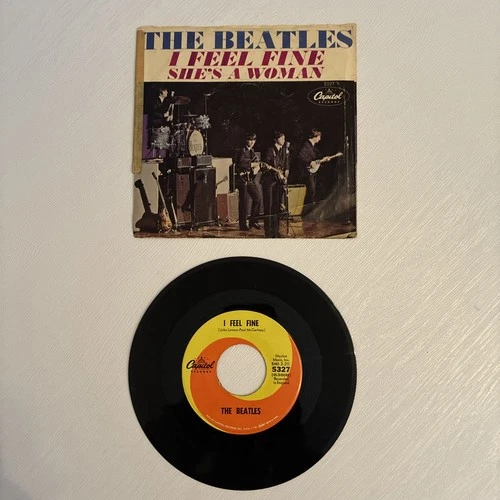 I Feel Fine 45RPM 1964 The Beatles Vg Vinyl Good Picture Sleeve