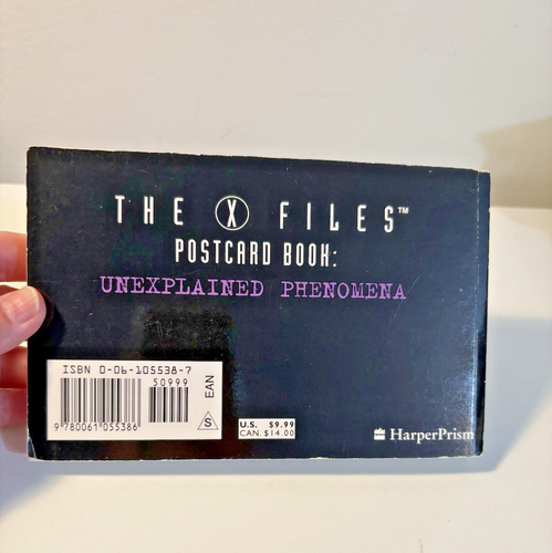Vtg 1998 The X Files Postcard Book Unexlained Phenomena Harper Collins - Picture 12 of 13