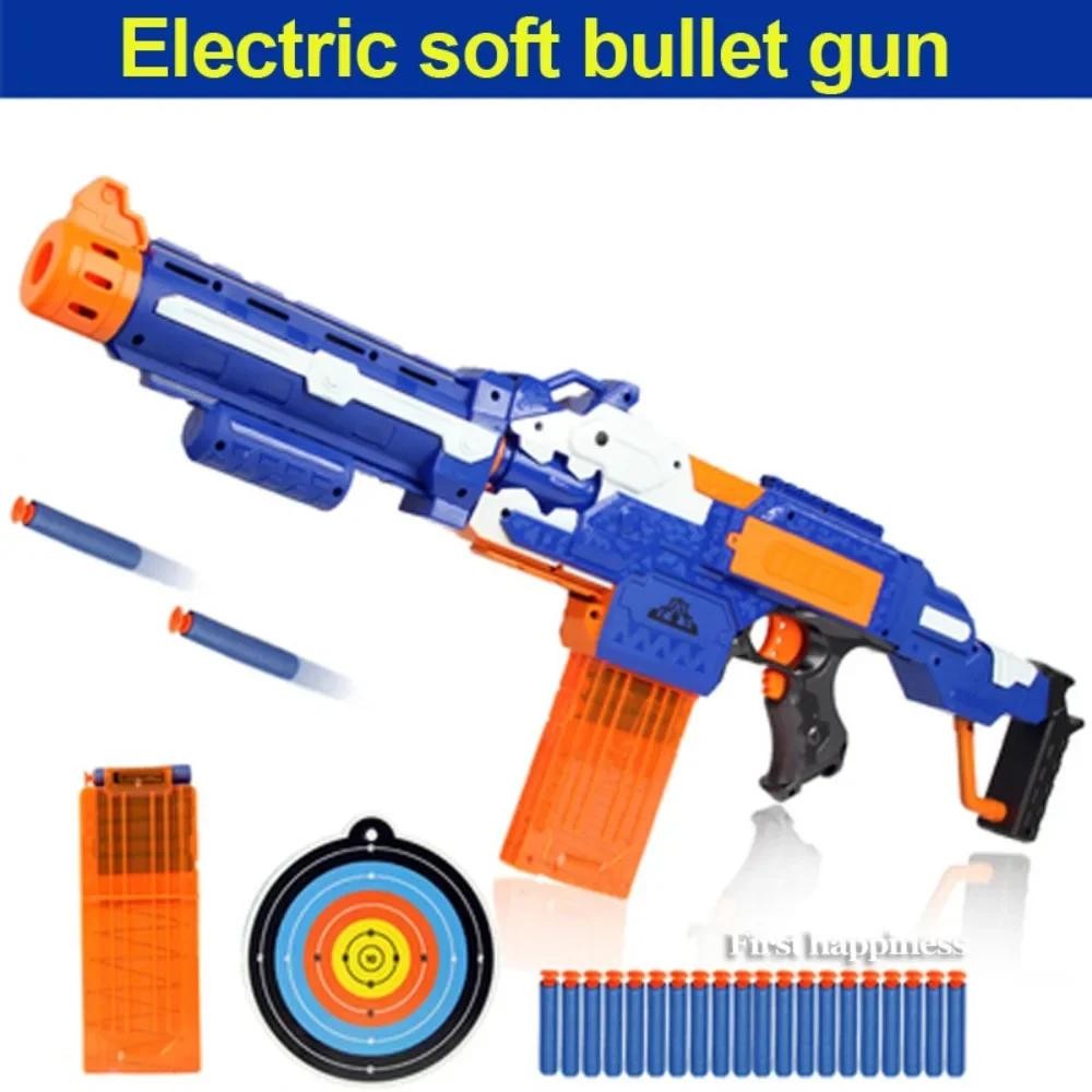 Pistola de juguete eléctrica para dardos suave de 7,2 cm balas de succión seguras de espuma para Nerf Blasters
