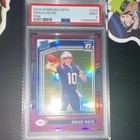 2024 Panini Donruss Optic Rated Rookie Drake Maye #229 Pink Prizm PSA 9 Patriots