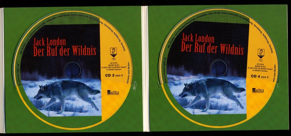 Jack LONDON★DER RUF DER WILDNIS★Bodo PRIMUS liest UNGEKÜRZT★4-CD★SEHR GUT★ - Bild 3 von 4