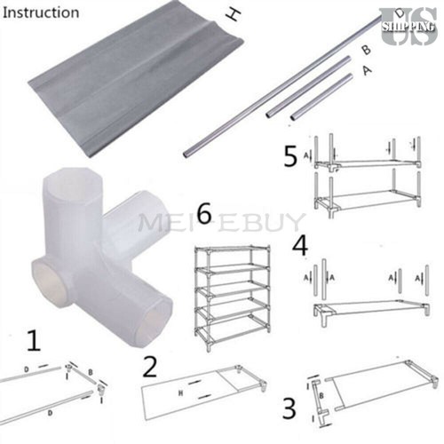 10 Layer 9 Shelf Shoes Cabinet Storage Organizer Shoe Rack Dustproof Standing - 第 27/27 張圖片