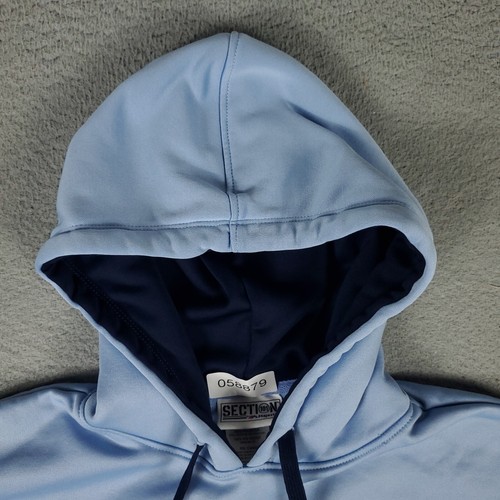 North Carolina Tarheels Sweater Mens Small Blue Fleece Pullover Hoodie *STAINED* - Picture 2 of 11