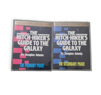The Hitchhiker's Guide To The Galaxy 1+2 Audio Tape Book -  Douglas Adams - BBC 