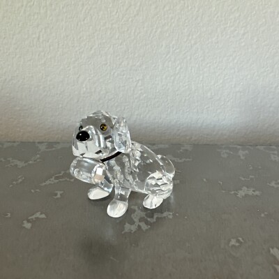 🐕 Swarovski Crystal Pets Corner St. Bernard Puppy Dog Figurine