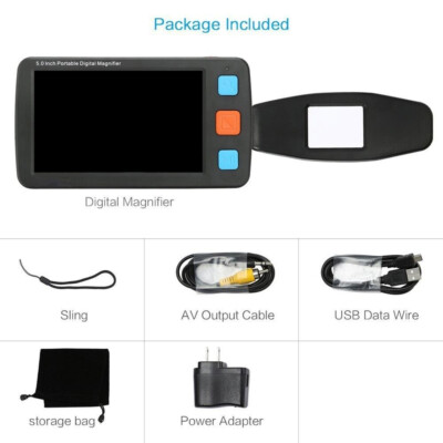 YS011 4-32X 5.0''Digital Magnifier for Senior Citizens & Visually Impaired Person