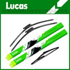 CITROEN C3 HATCHBACK WIPERS BLADES FRONT & REAR (2009 to 2016) 26'' & 16"  LUCAS