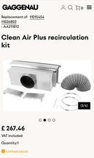 Gaggenau Clean Air Plus recirculation kit