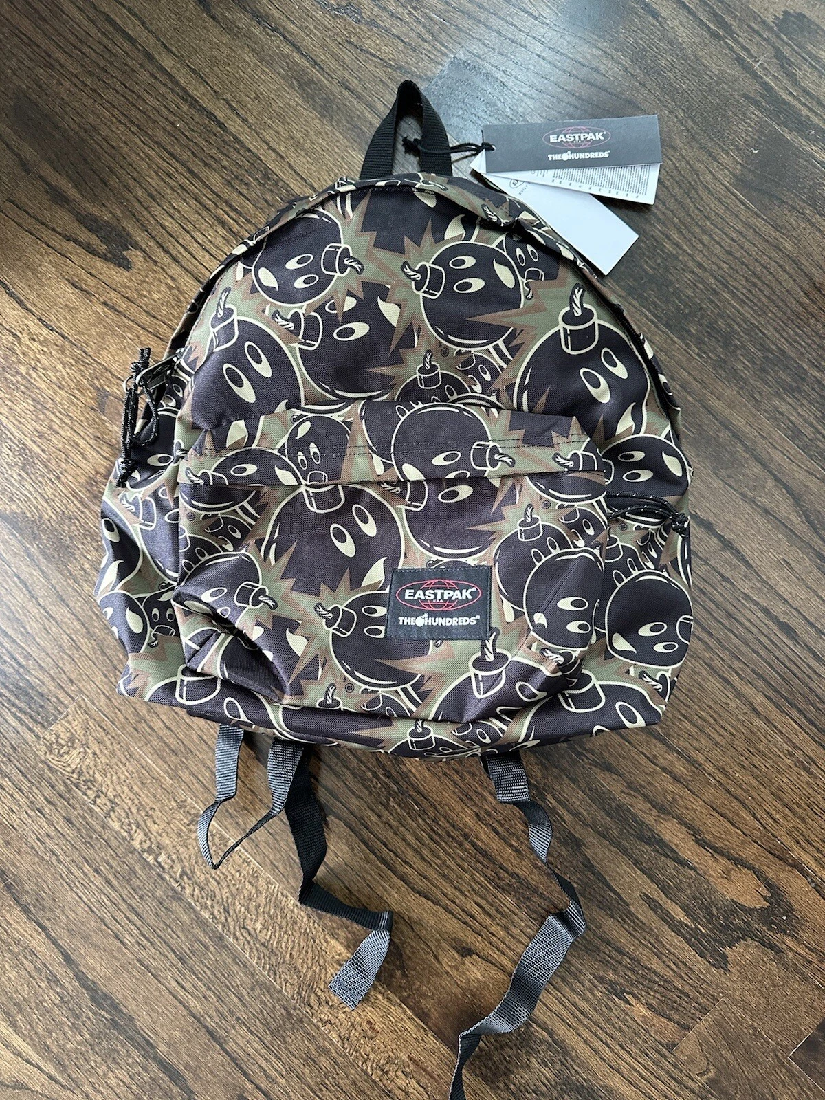 The Hundreds x EastPak rembourré Pak'r camouflage neuf avec étiquettes Adam Bomb Bape Supreme
