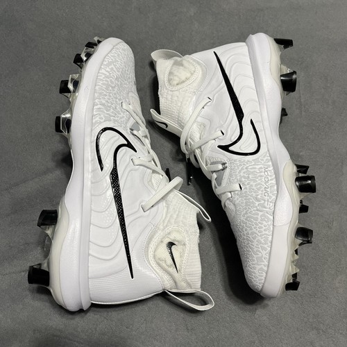 Nike Alpha Huarache NXT MCS White Baseball Cleats DJ6519-100 Men's Size 8