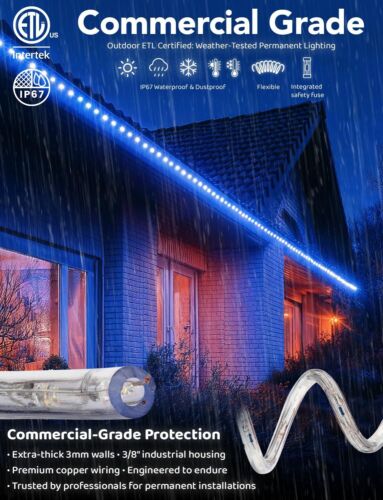Assorted Sizes 110V LED Rope Extendable Flexible DIY Lighting Outdoor Christmas - Picture 4 of 92